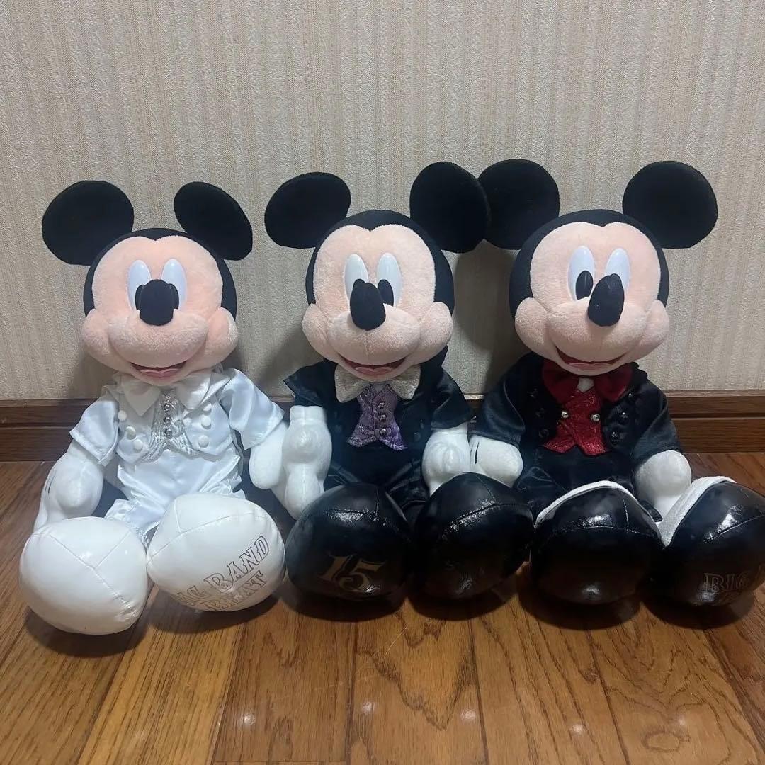 ミッキーマウス ビッグバンドビートぬいぐるみ 3体セット
