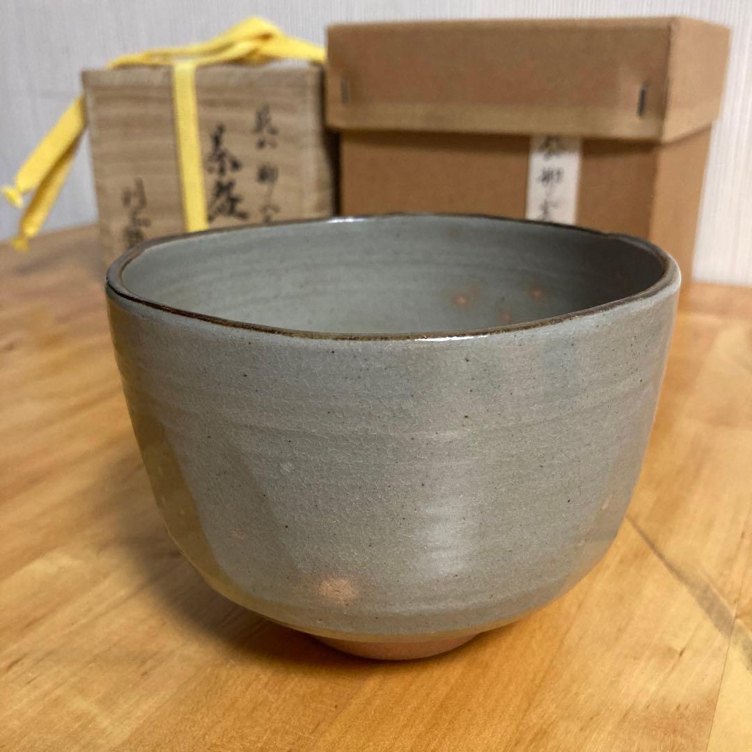 乾山写/柳に山茶花/利昇/抹茶碗/茶道具