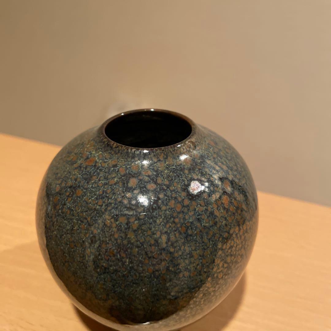 花器　花瓶　陶あん壺