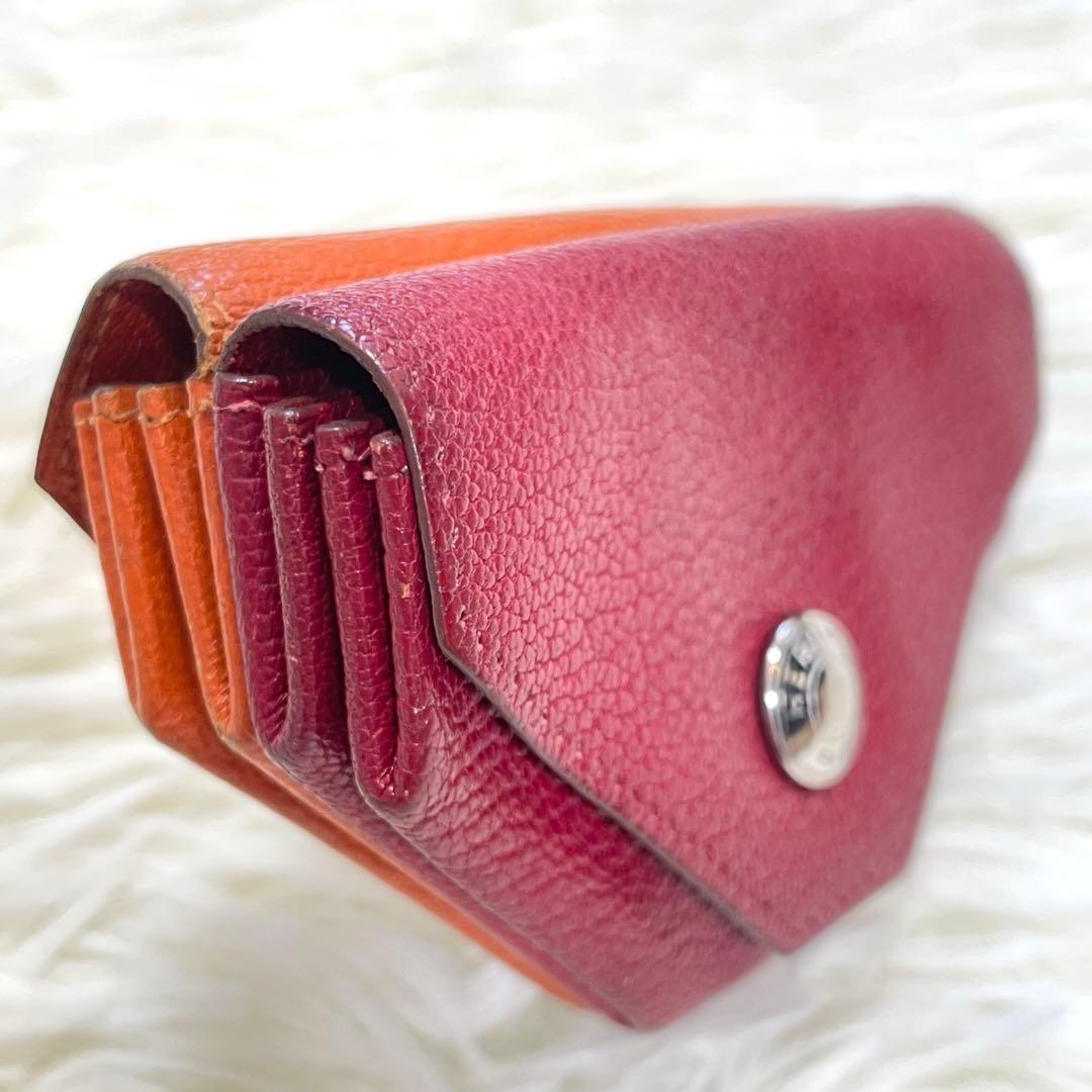 HERMES エルメス ルヴァンキャトル シェーブル レッド ケース