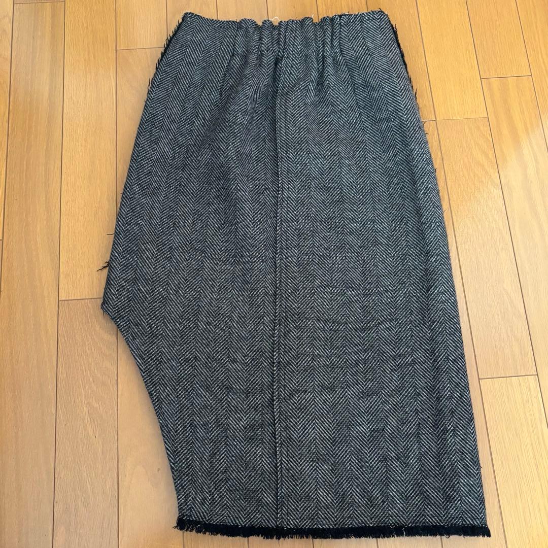 MaisonSpecial スタッズアシンメトリースカート