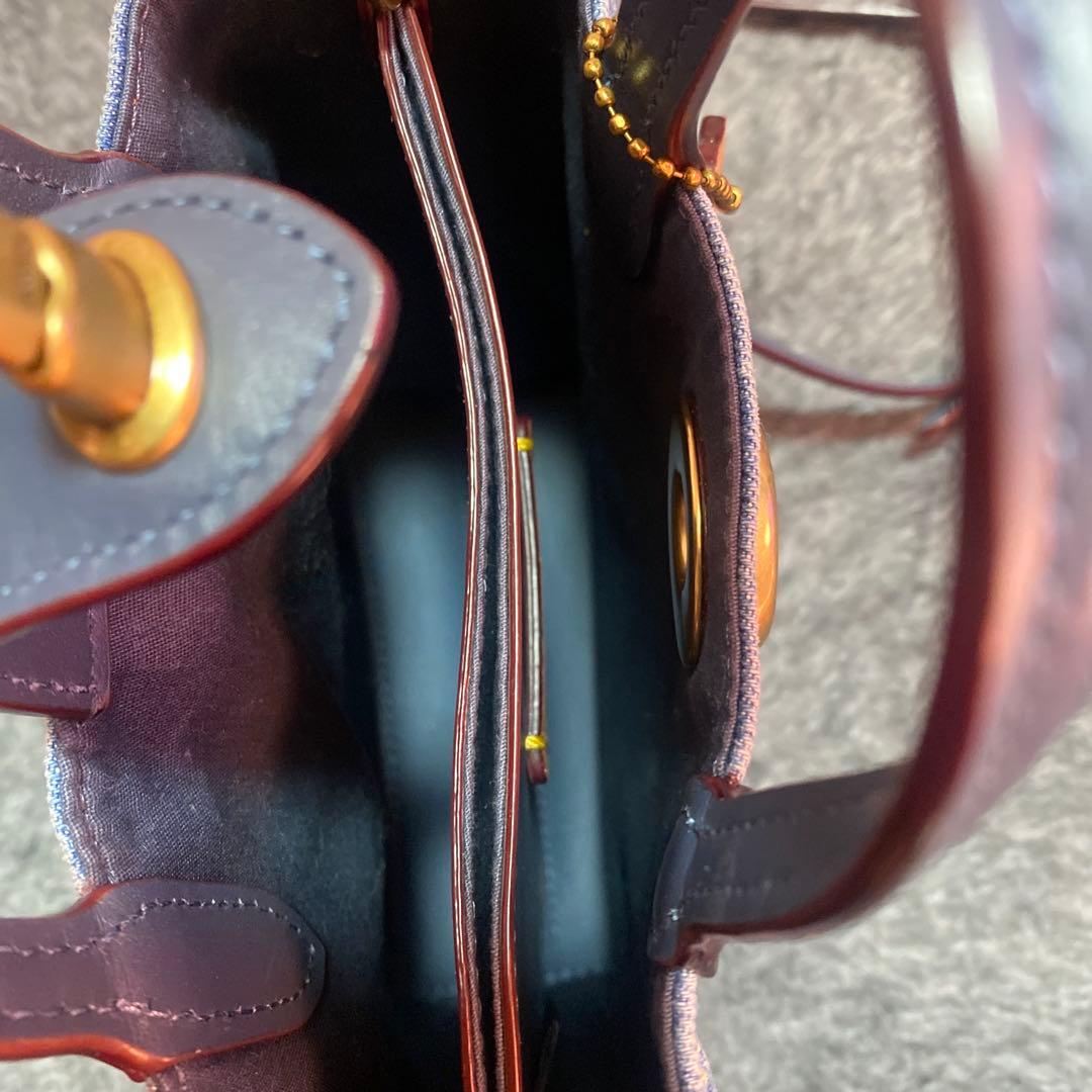 コーチ デニム トートバッグ