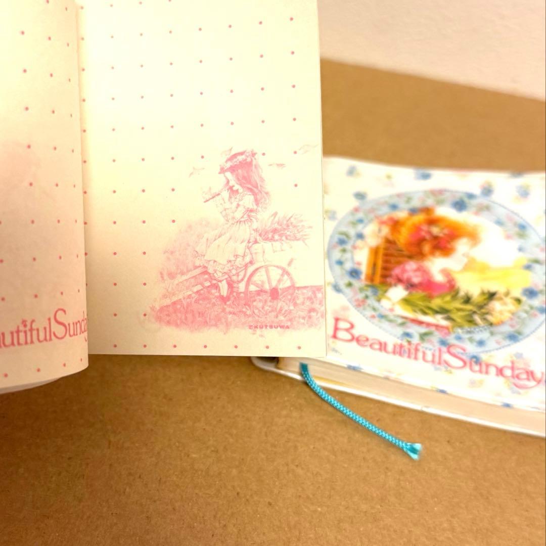 クツワ Beautiful Sunday 鉛筆付きメモ帳 ファンシーレトロ