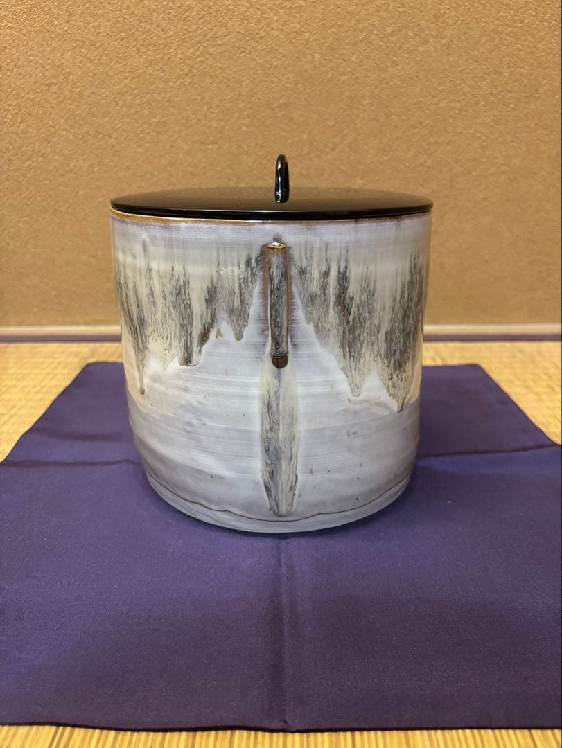 亀井味楽 高取焼 水指 裏千家 鵬雲斎 箱書 鈴木表朔