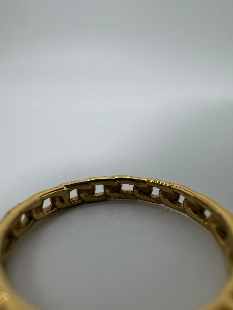 k18ゴールド リング 1.18g 2.7mm幅 11号