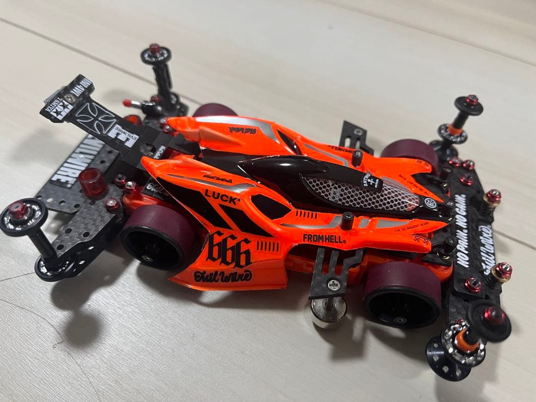 ミニ四駆MSフレキカスタムマシン （純正フルカーボン限定シャーシ）