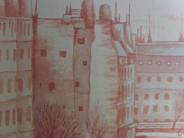 小野竹喬、雨の広場、希少画集画、新品額装付、状態良好