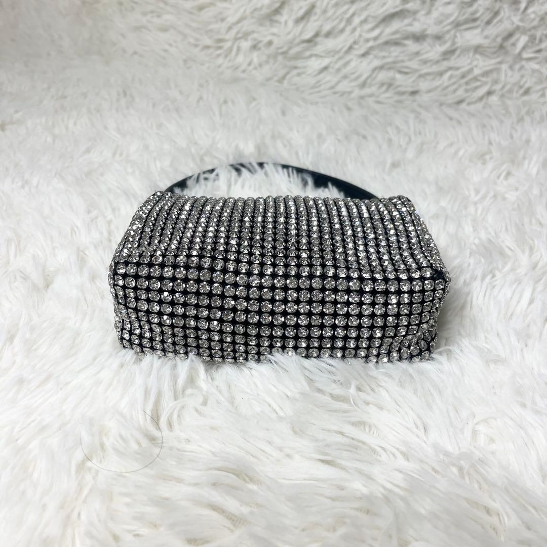 【美品】 アレキサンダーワン heiress ラインストーンメッシュポーチ