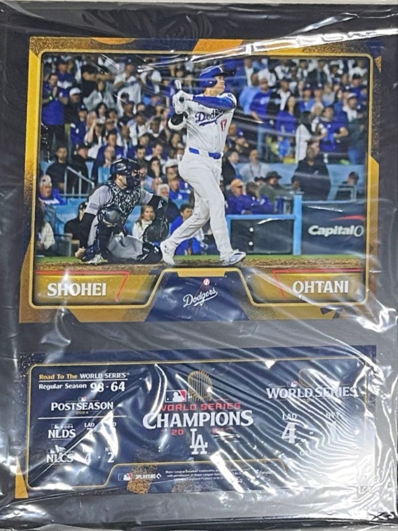 MLB 大谷翔平 ドジャース フォトフレーム ワールドシリーズ2024優勝