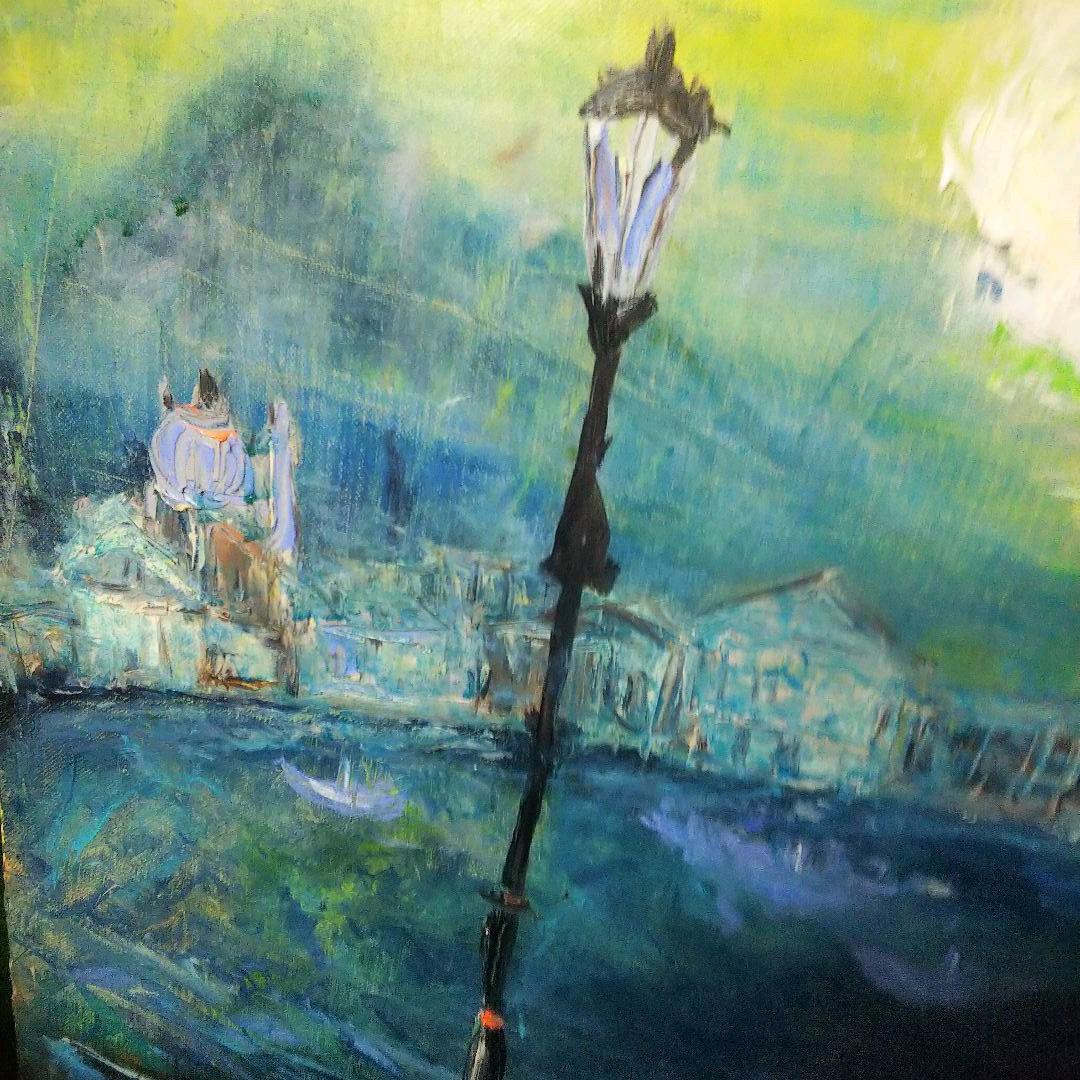 Ｆ20号、油絵、作者女性、南仏景色