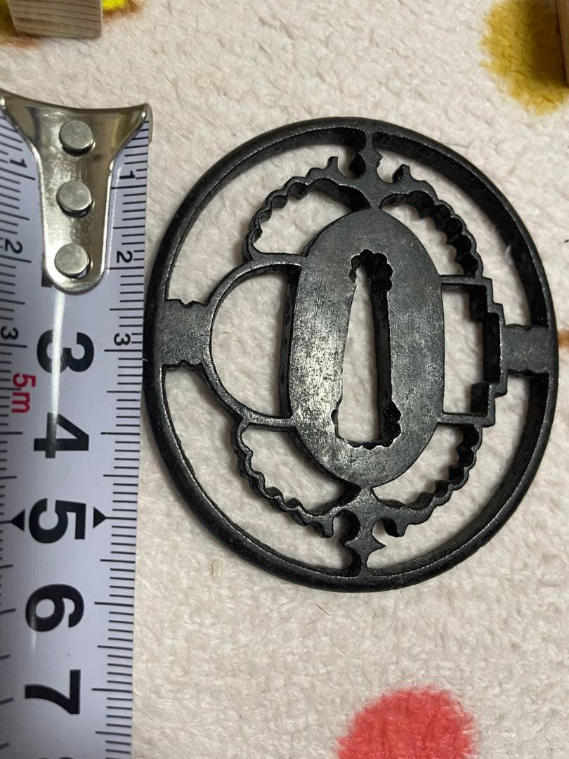 鍔　鉄地鍔　時代物　武具