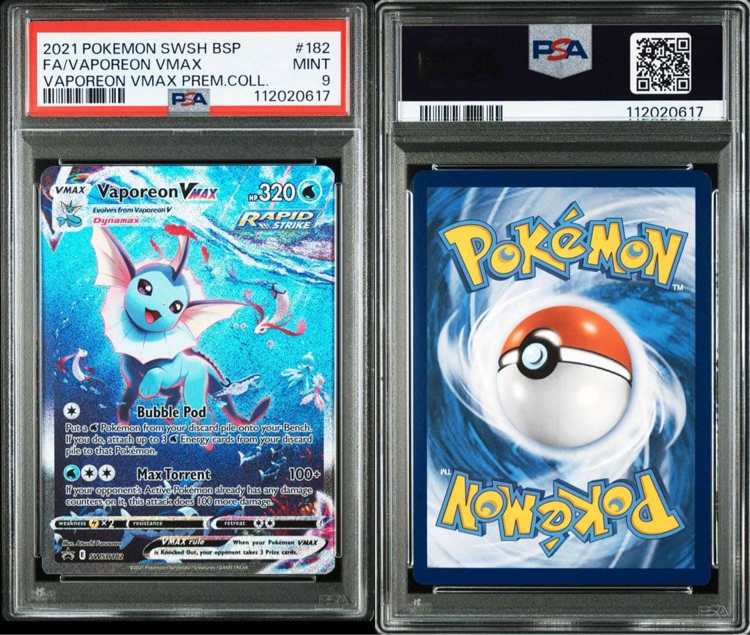 psa9•8•8】夏ポケカ 英語版 シャワーズvmax サンダース ブースター