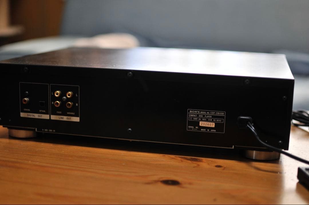 ⚠️ジャンク品 SONY CDプレーヤー 228ESD リモコン付き