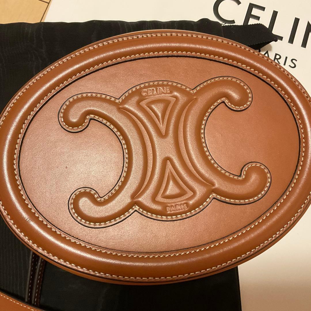 CELINE クロスボディ　オーバルパース　トリオンフ　美品