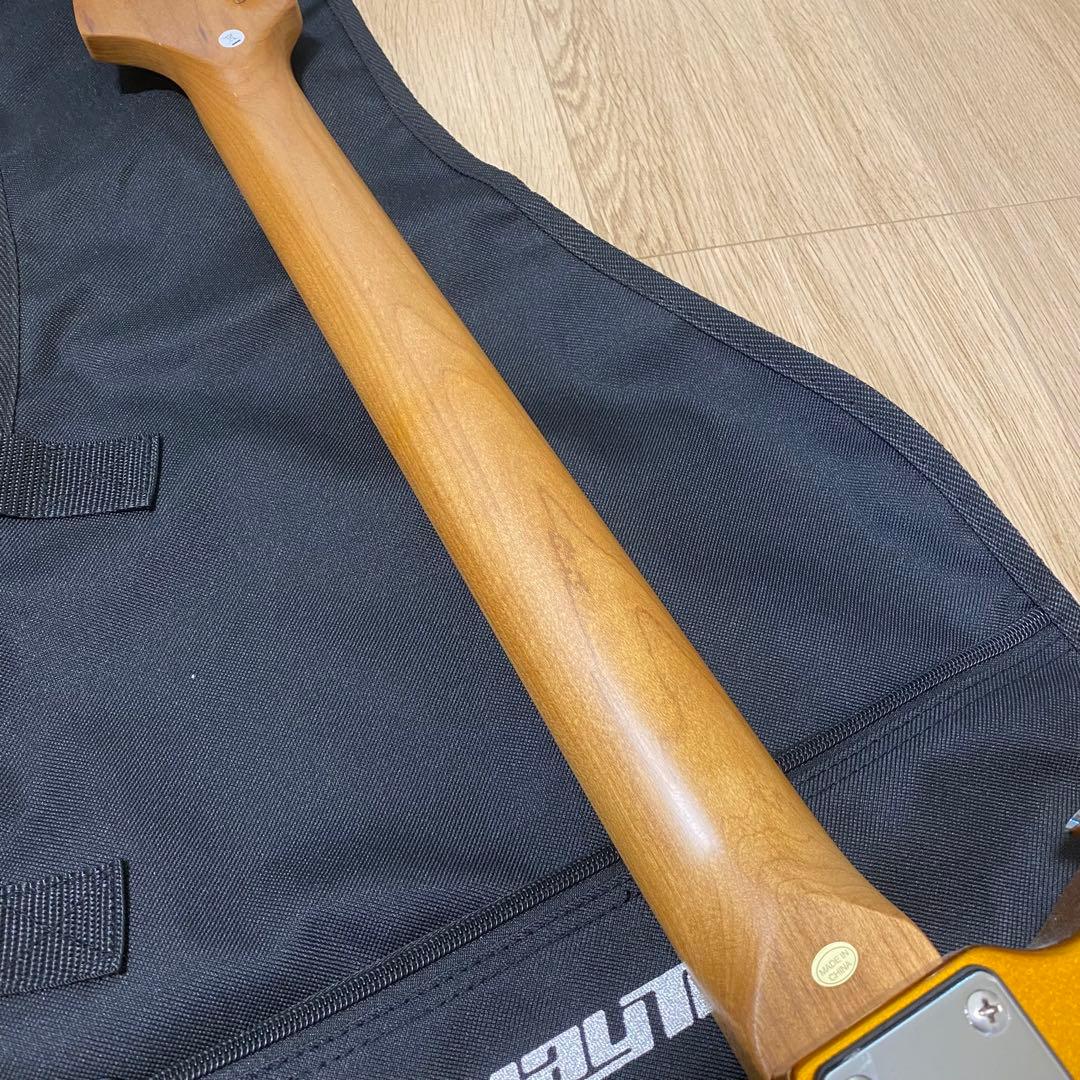 最終値下げ！廃盤品 金色 エレキギター テレキャスター　ソフトケース付き