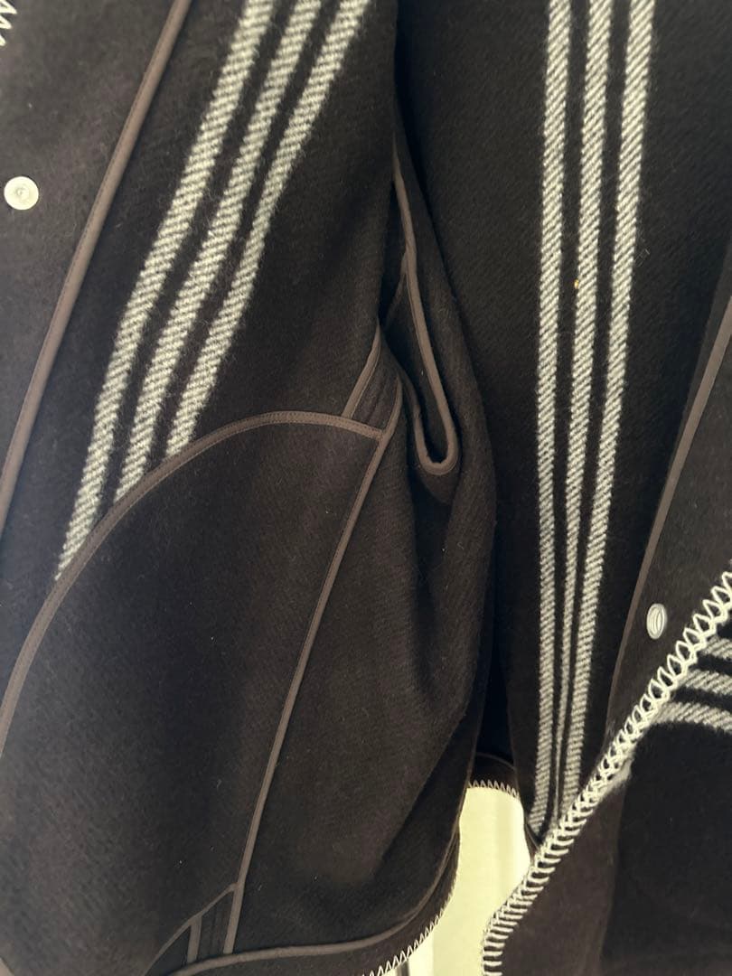 3man/M/ウール/スリーマン/ブラウン/茶/ブランケットジャケット