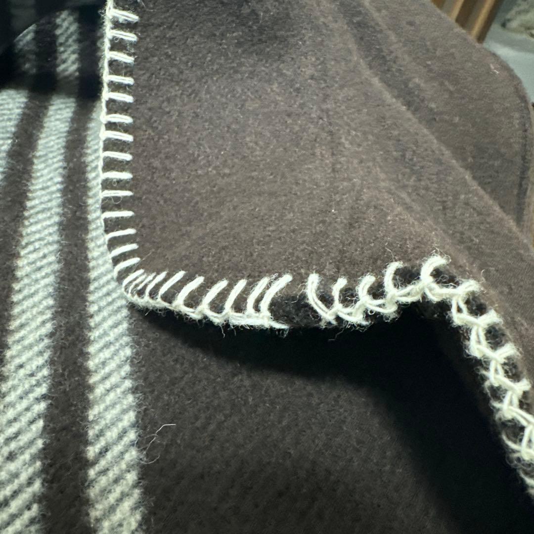 3man/M/ウール/スリーマン/ブラウン/茶/ブランケットジャケット