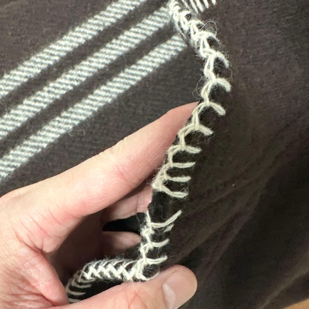 3man/M/ウール/スリーマン/ブラウン/茶/ブランケットジャケット