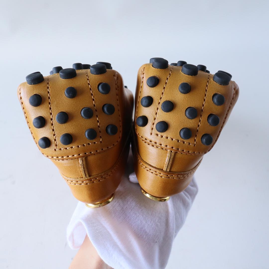 未使用トッズ　ゴンミーニ　イエローキャメル　8.5 27.5cm ドライビング