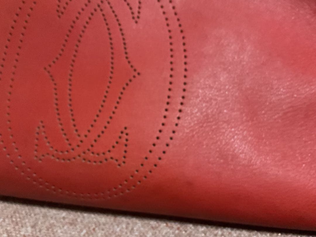 希少 カルティエ マストライン マルチェロ ハンドバッグ レザー