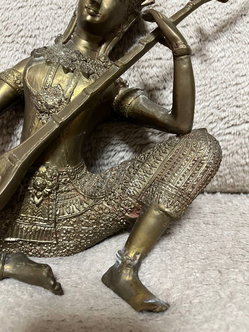 タイ仏像 Gandharva 古銅鍍金仏 ガンダルヴァ - メルカリ