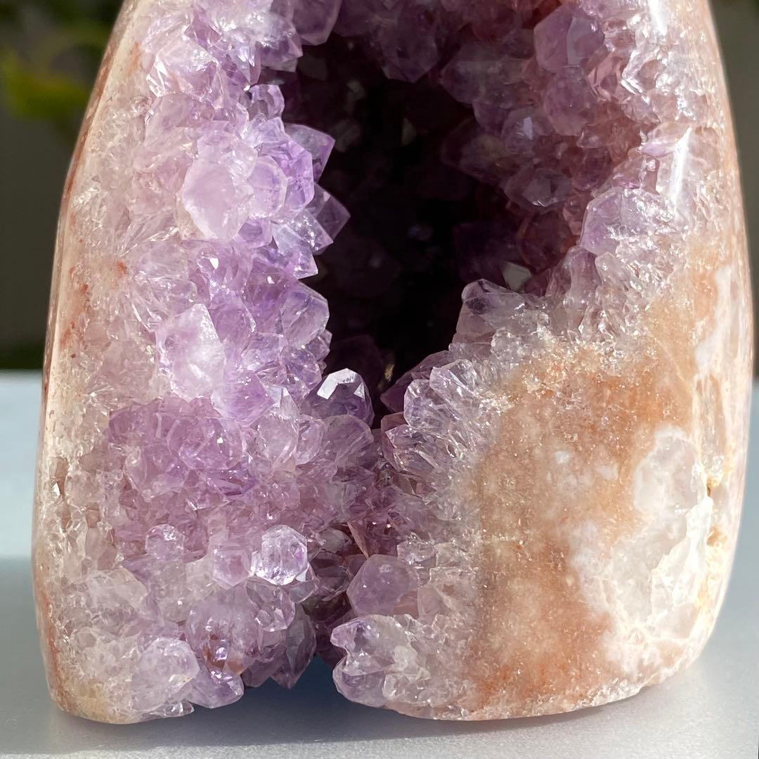 天然石 ピンクアメジスト アメジスト 原石 ドゥルージー ドーム B