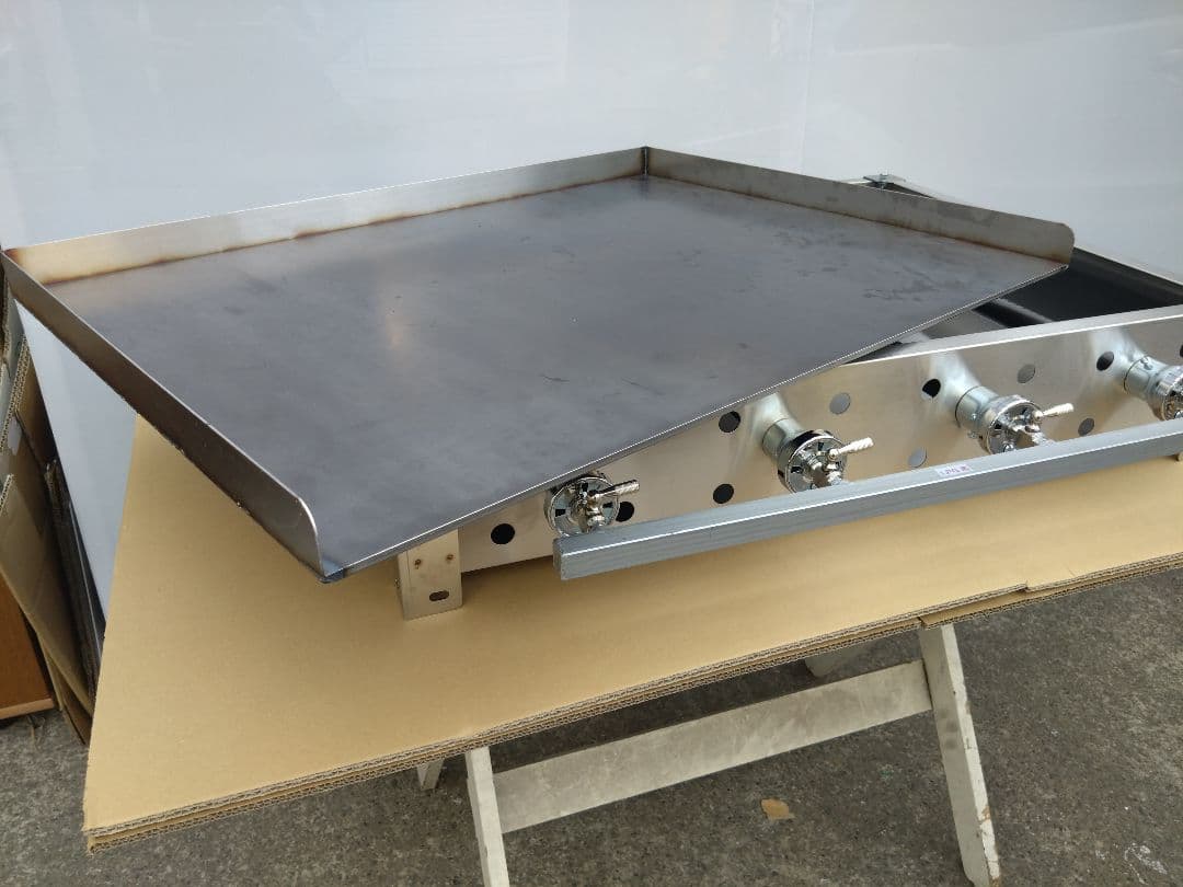 プロパンガス 鉄板焼 グリドル 幅７５cm ３辺フチ 送料無料 お好み広島焼き
