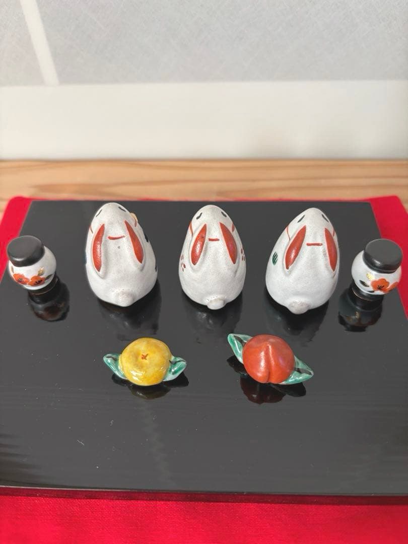 お雛様　うさぎ雛　お内裏さまと三人官女