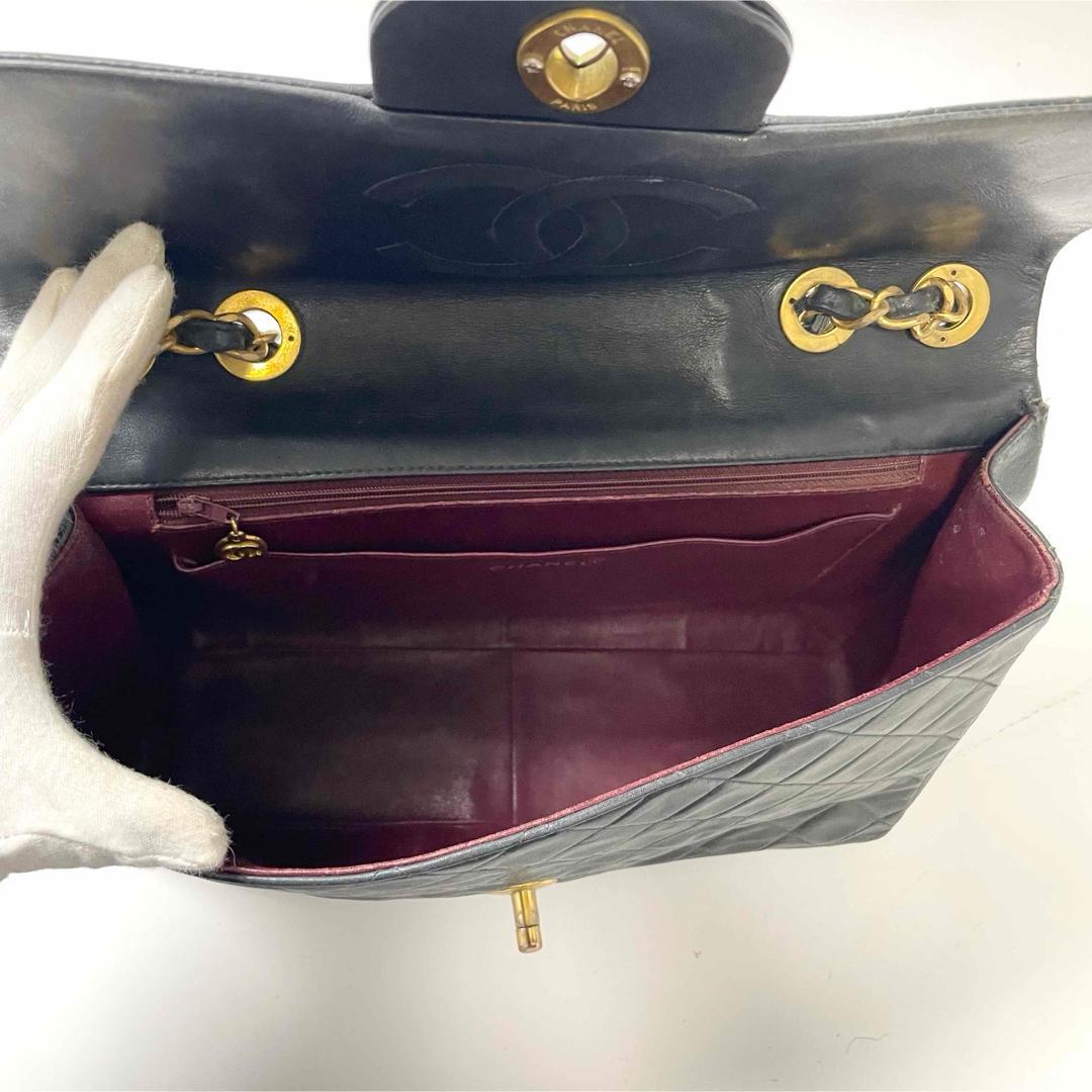 フォーキーシャネル　デカマトラッセ34 ラムスキン　ダブルチェーン