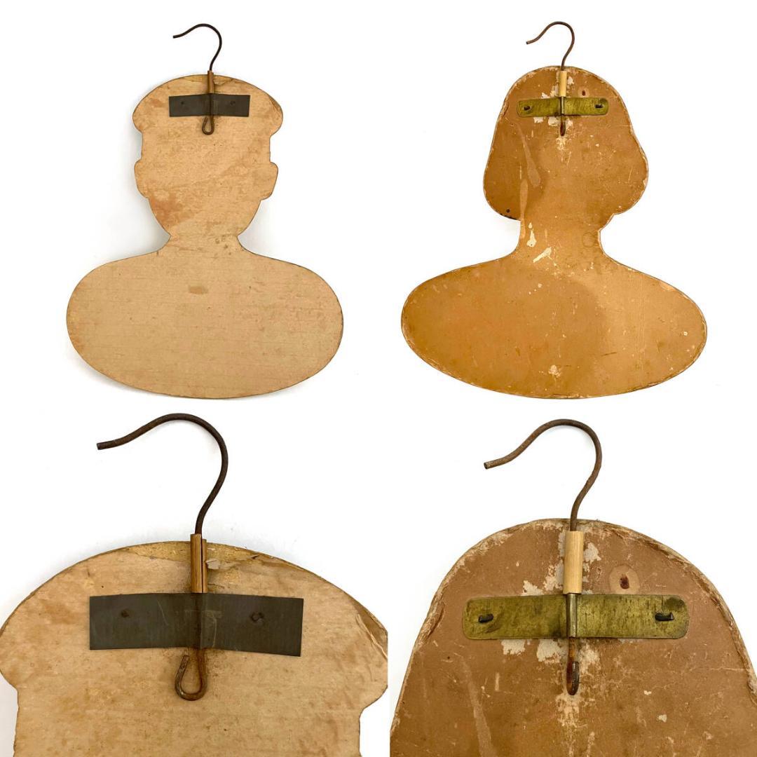 当時物！超レア！！東郷元帥印 学生服の紙ハンガー 男女2セット 東郷平八郎元帥