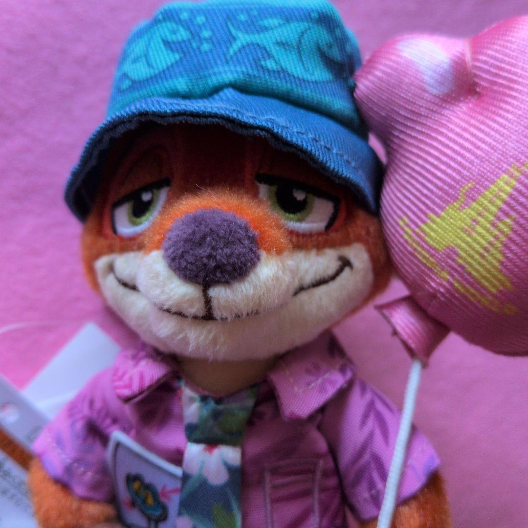 新品タグ付き　ニック・ジュディ　ぬいぐるみバッジ　２点　ズートピア　ディズニー
