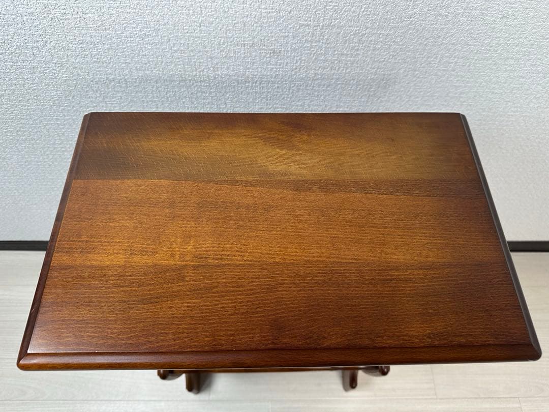 カリモク コロニアル マガジンラック サイドテーブル 飾り棚 花台 ※i4-2※