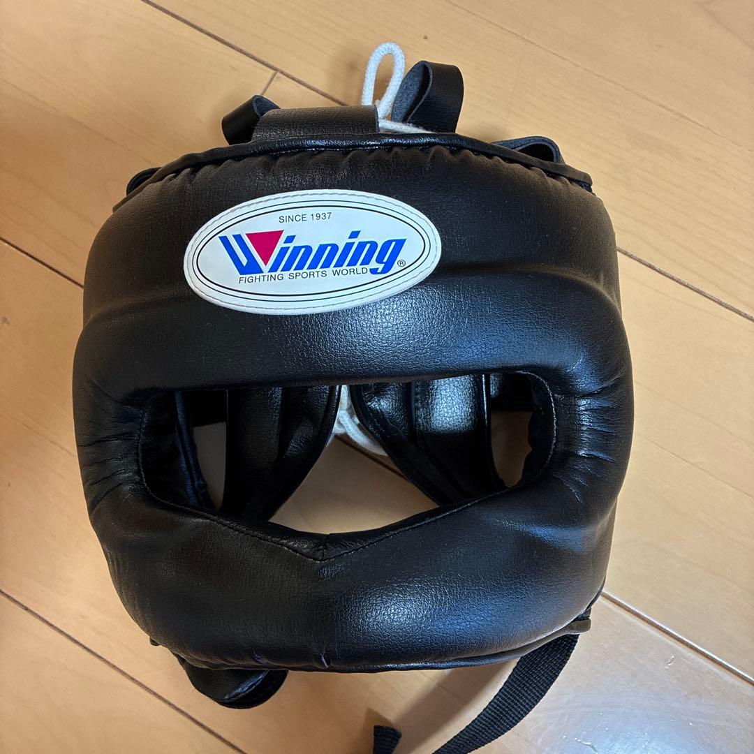 Winning ヘッドギア ブラック サイズＬ Winning フルフェイスヘッドギア Lサイズ 黒 Winning ヘッドギア L
