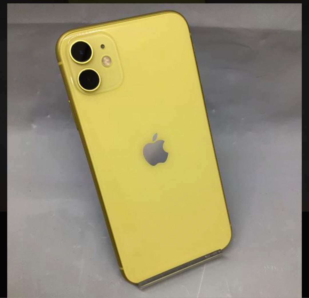 美品】 Apple iPhone 11 128GB イエロー SIMロック無し 美品】iPhone