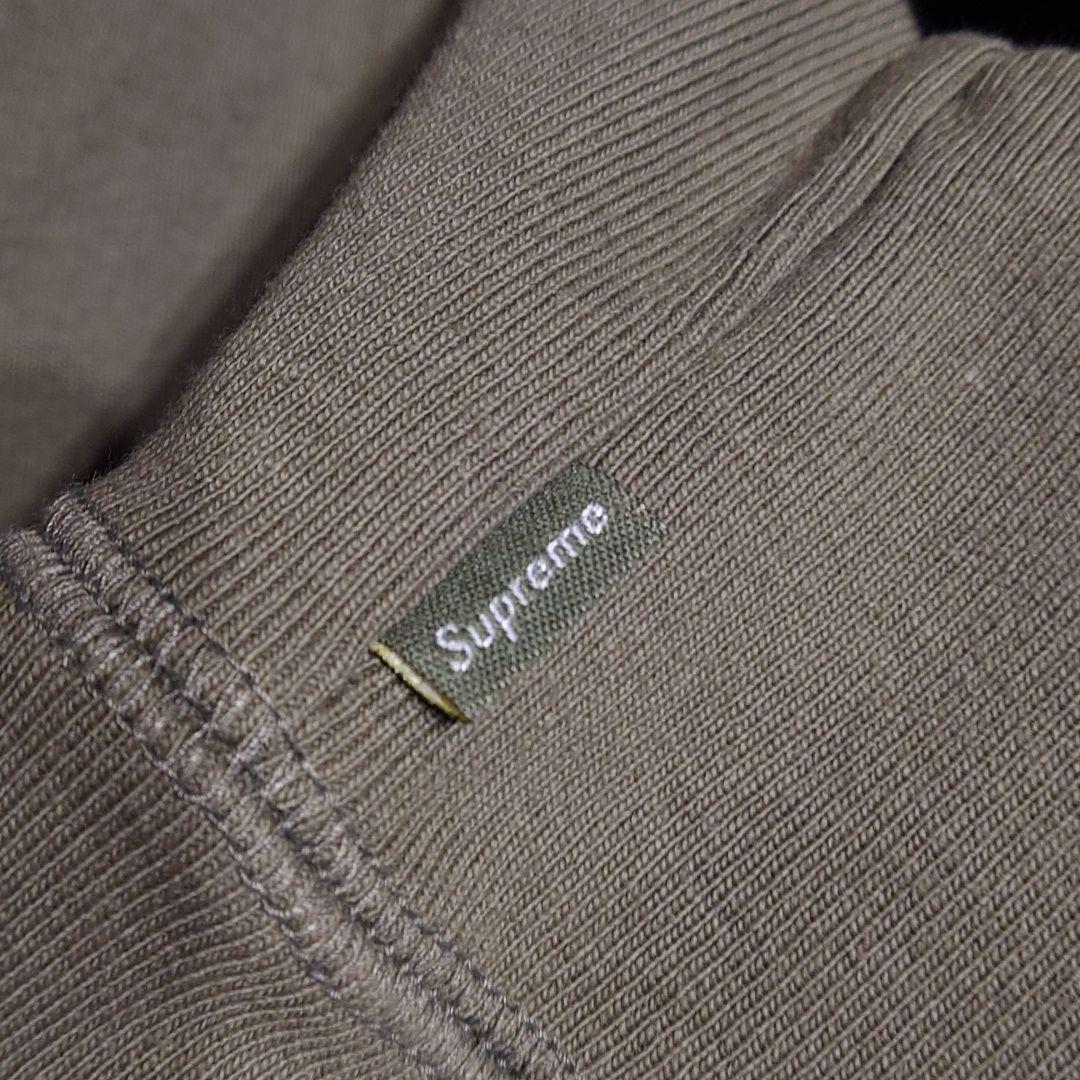 トップス Supreme Cross Box Logo Hooded Olive