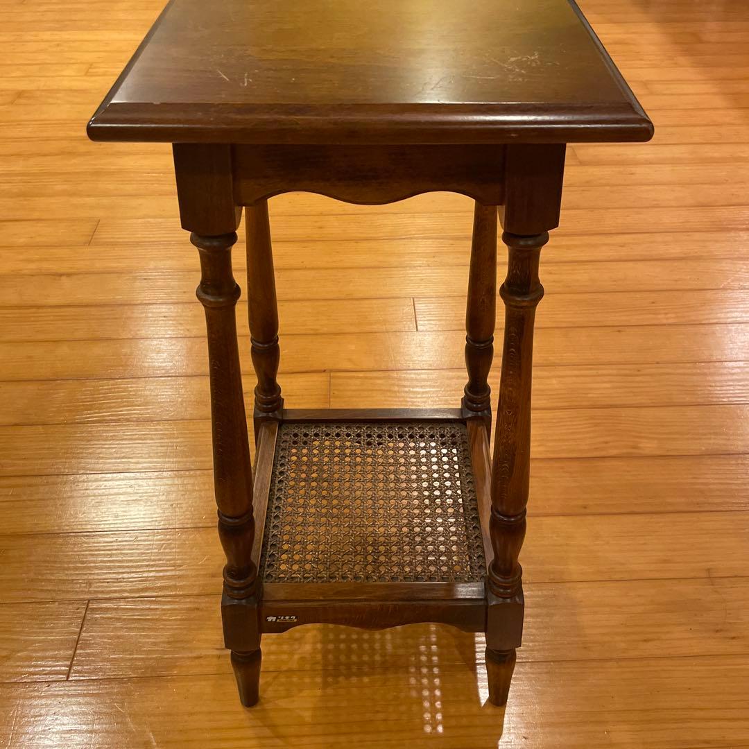 カリモク家具 karimoku コロニアル 花台 飾り台 電話台 木製 美品