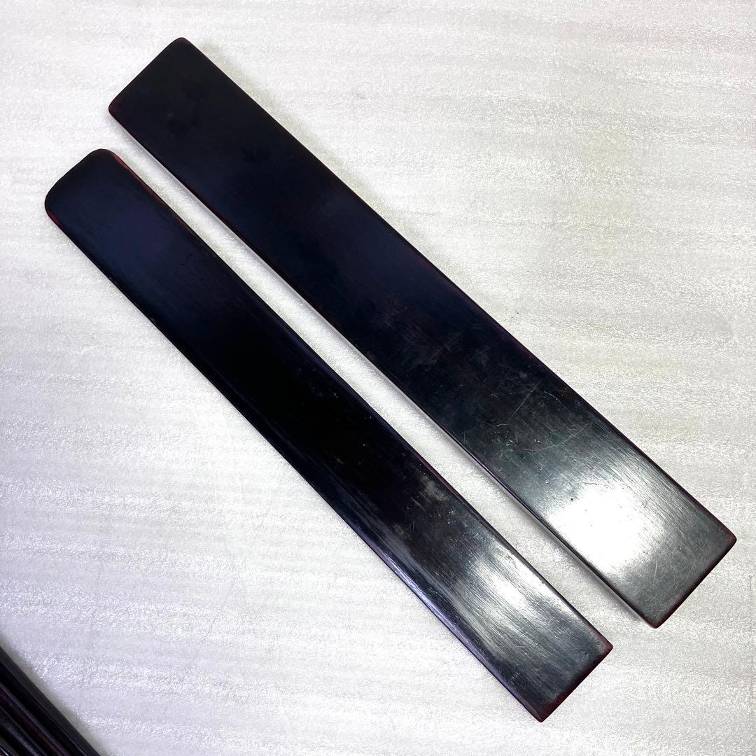 唐木 天然木 箸箱 鳳凰龍紋様 一刀彫り 手彫り 手づくり箸箱セット 箸箱