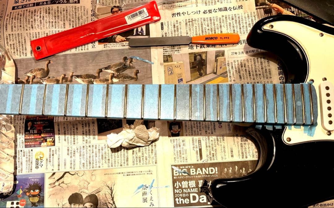 【専用】ゆみか様【フルメンテ済】Playtech STタイプ フレット調整済み