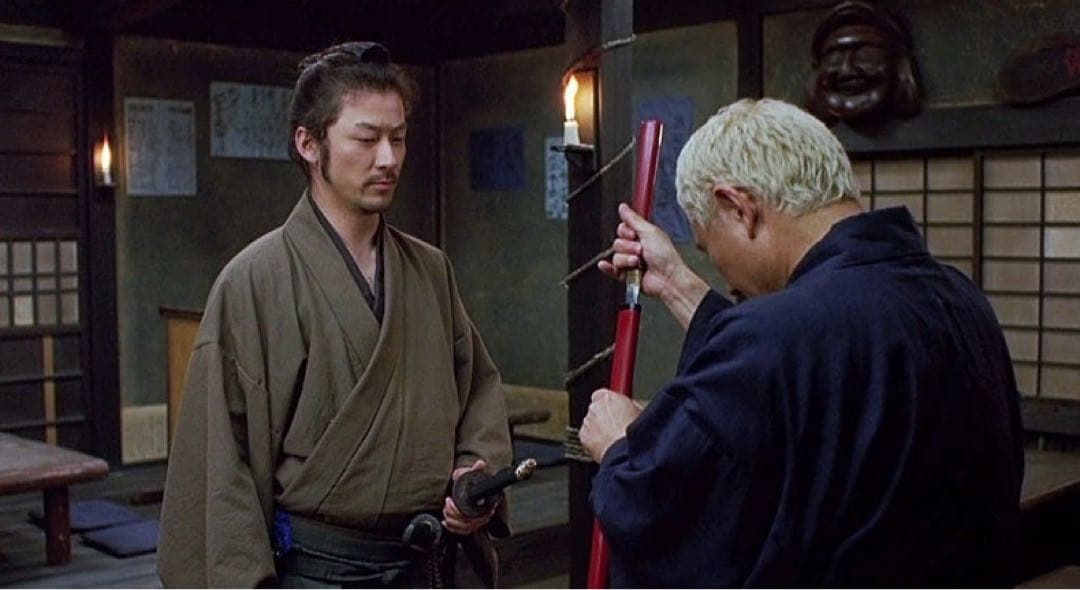 慶次郎模造刀 座頭市仕込杖　楕円朱鞘