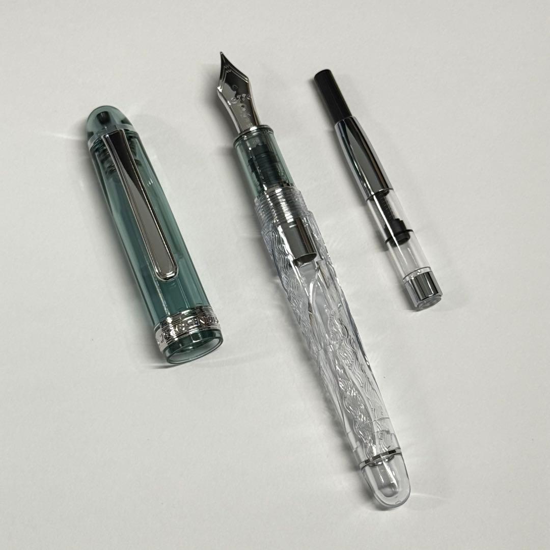 PLATINUM プラチナ 3776 センチュリー 富士雲景 絹雲 万年筆 中字