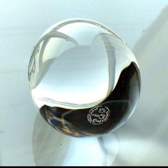 【美品】バカラ　ロイヤルエッグ 　キューピー　クリスタル卵型置物 　箱付き