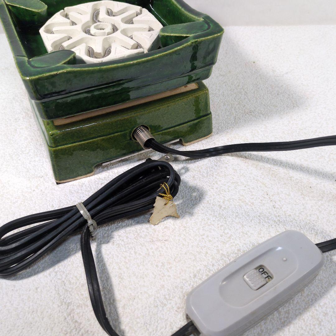 江戸火鉢 電気コンロ 野々田商店 電熱器 卓上コンロ 茶道具 昭和レトロ