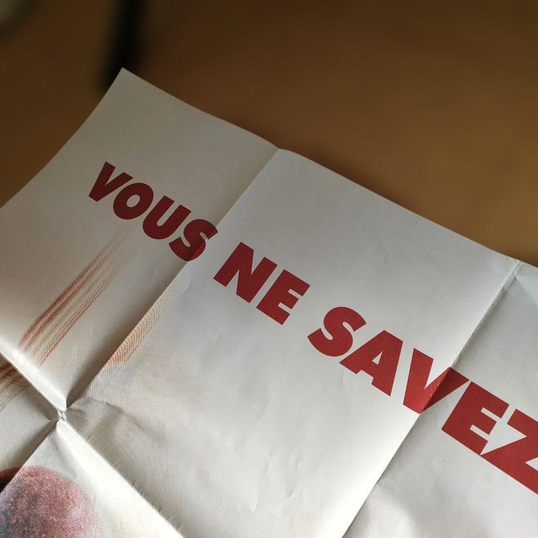 ベッソン監督直筆サイン入り「レオン完全版」本国フランス版メトロサイズポスター