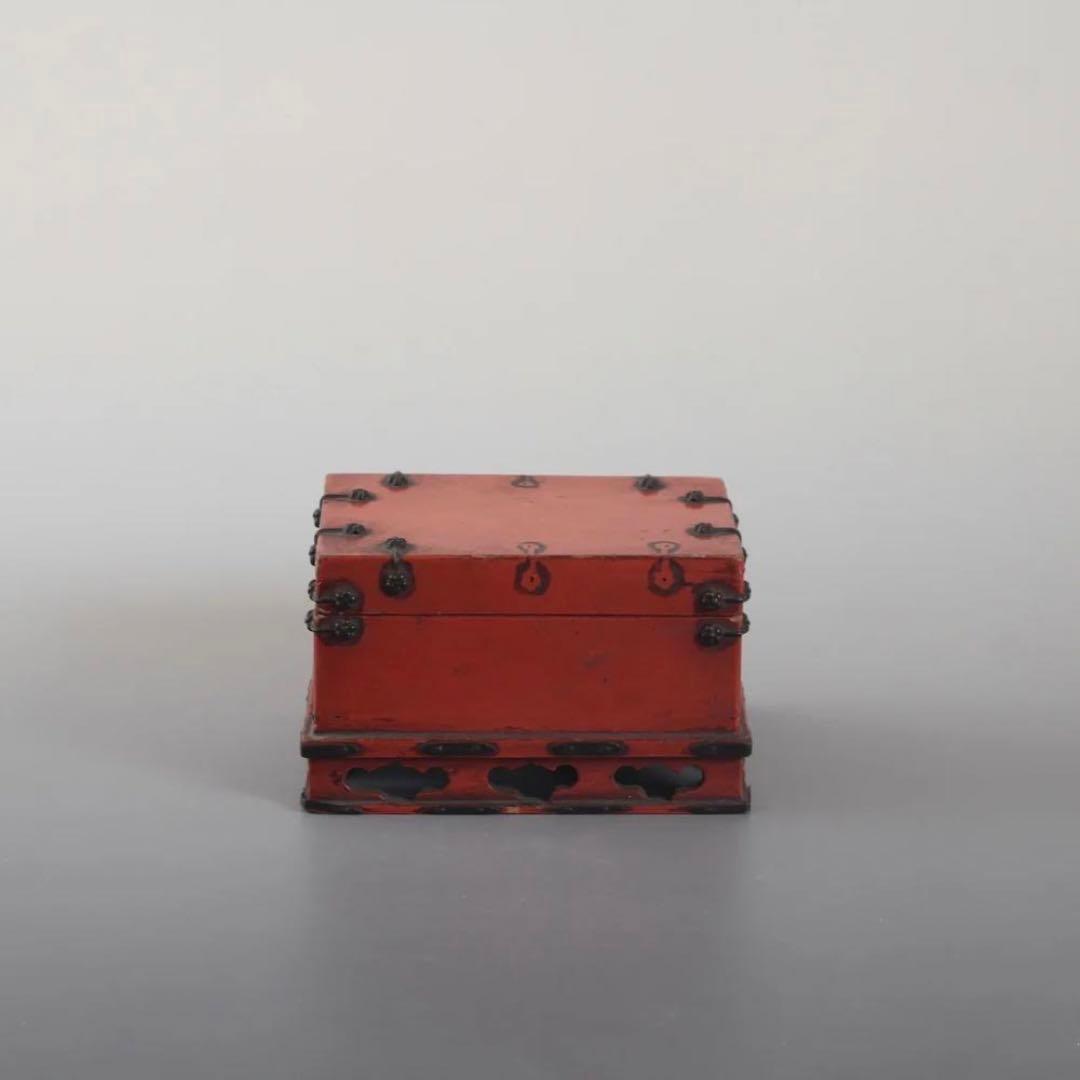 朱塗り 脚付 蓋物 古美術 古道具 アンティーク 漆器