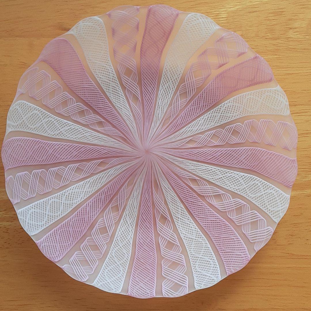 藤田喬平、手吹ヴェニス銘々皿5枚組