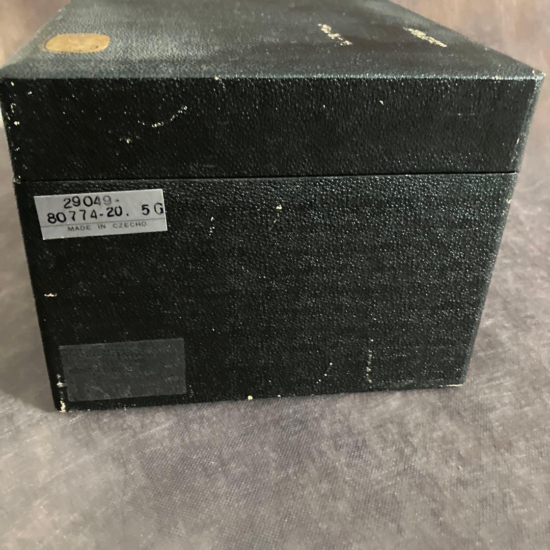 ボヘミアガラス花瓶21cm アンティーク品29049 ボヘミアガラス花瓶21cm