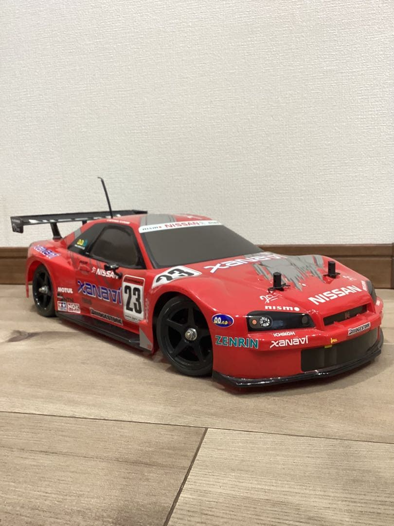 タミヤ　スカイライン　ニスモGT-R R34 TB-02シャーシ 1/10