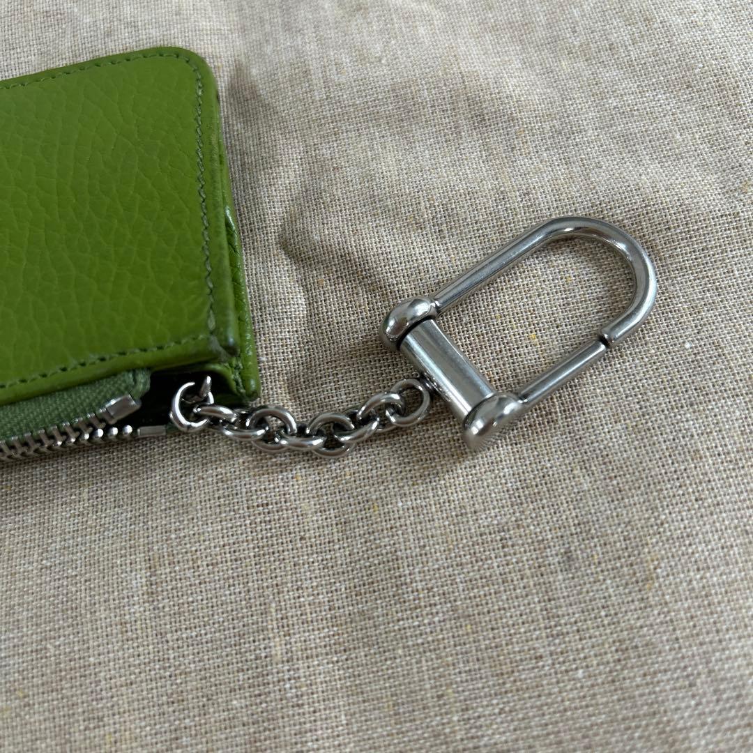 GUCCI ダブルG カードポケット付きキーケース コインケース グリーン