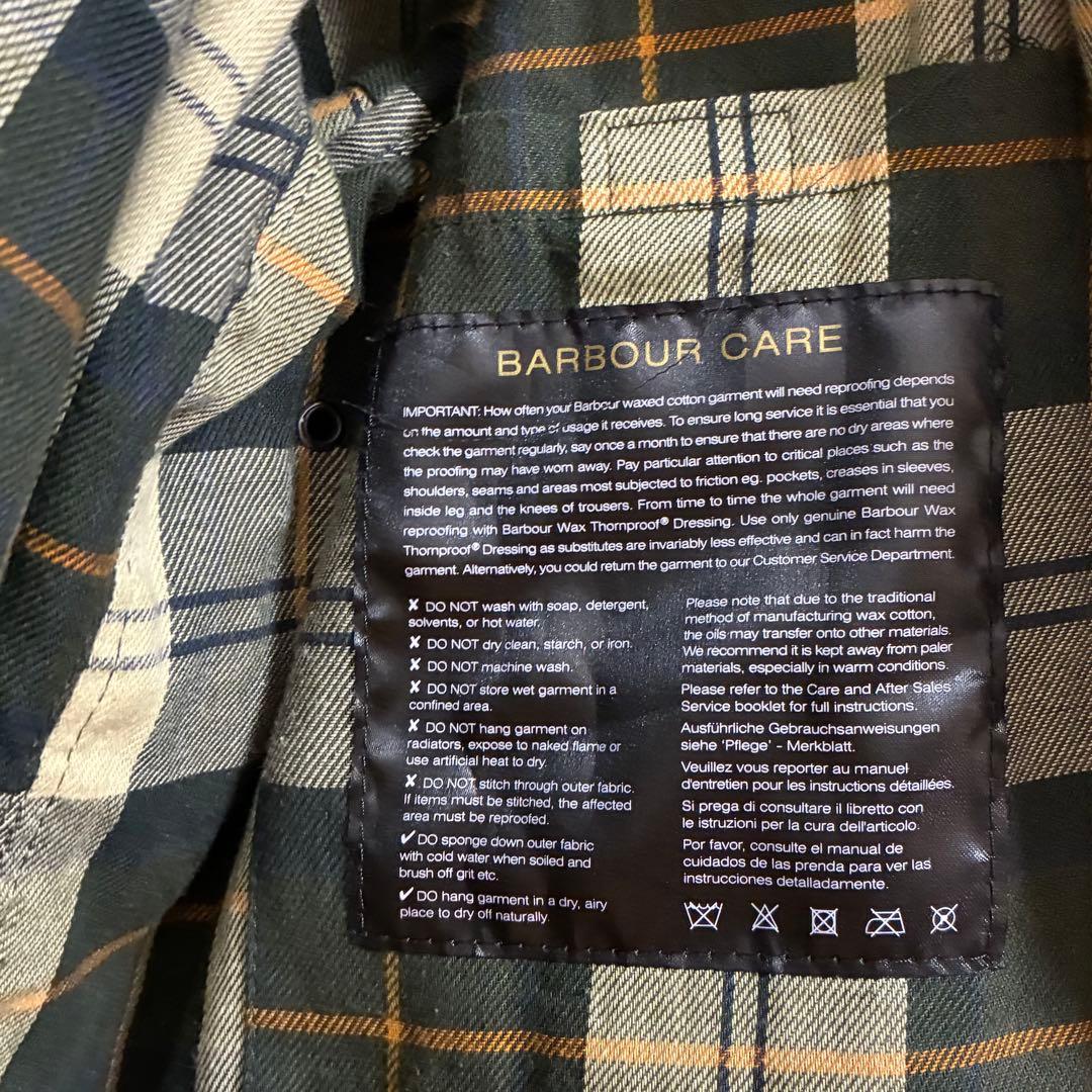 ダークグリーン コーデュロイ襟ジャケット　バブアー　barbour