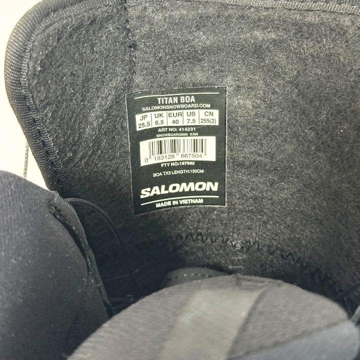 SALOMON サロモン TITAN BOA スノーボードブーツ 25.5cm